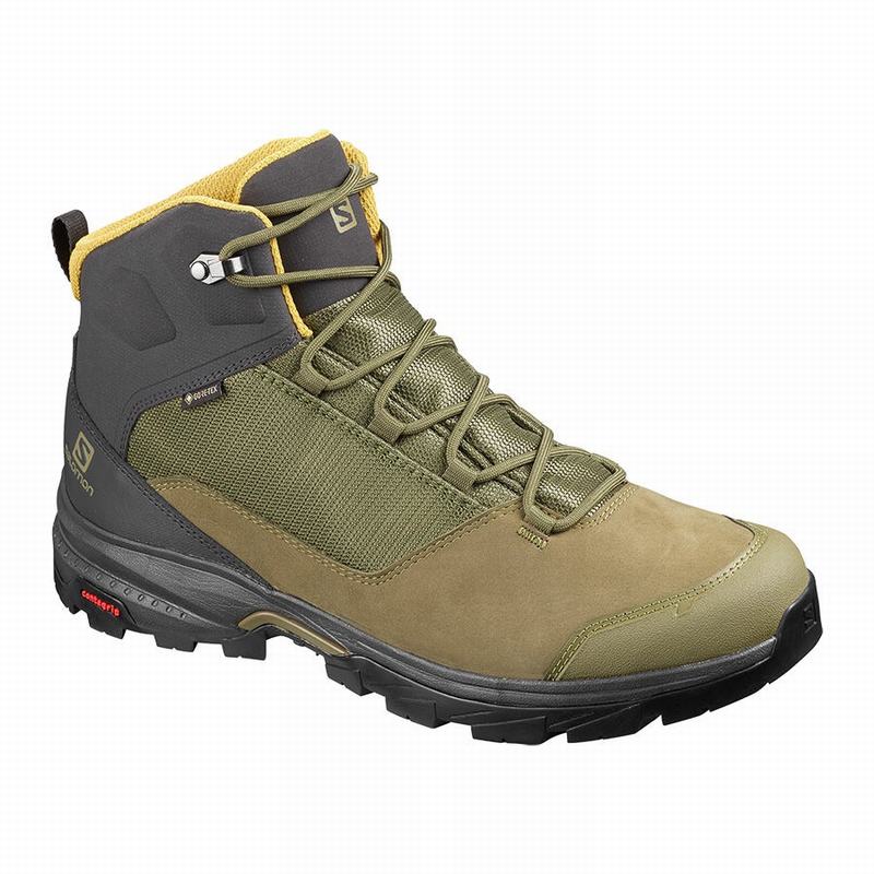 Salomon OUTWARD GORE-TEX Botas De Montaña Hombre - Verde Oliva - Colombia (19063-ISKJ)